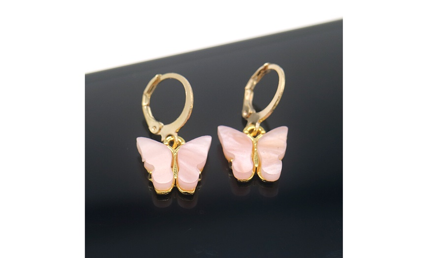 opal butterfly earrings