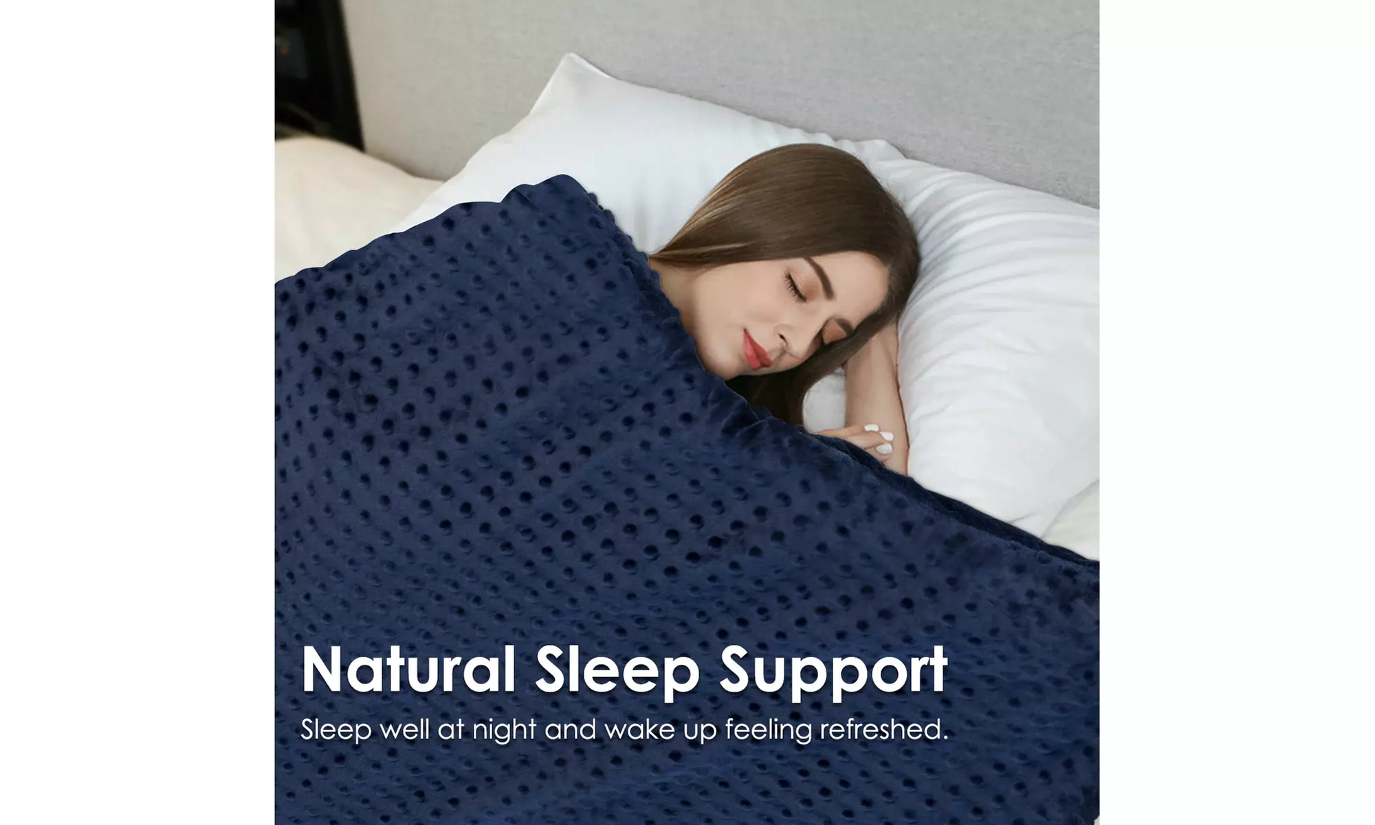 Costway 15/20/25lbs Weighted Blanket Removable Soft Crystal Cover,Glass Bead