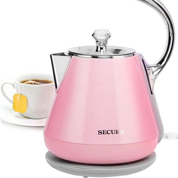 pink cordless kettle