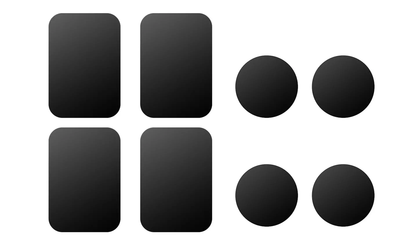 iMounTEK Metal Plates w/ Adhesive for Magnetic Phone Car Mount Holder (8-Piece) - Primary Image