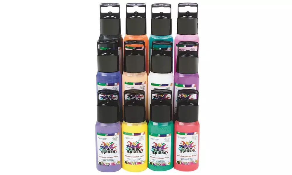 Color Splash! Window Cling Paint, 2 oz. (pack of 12) - Primary Image