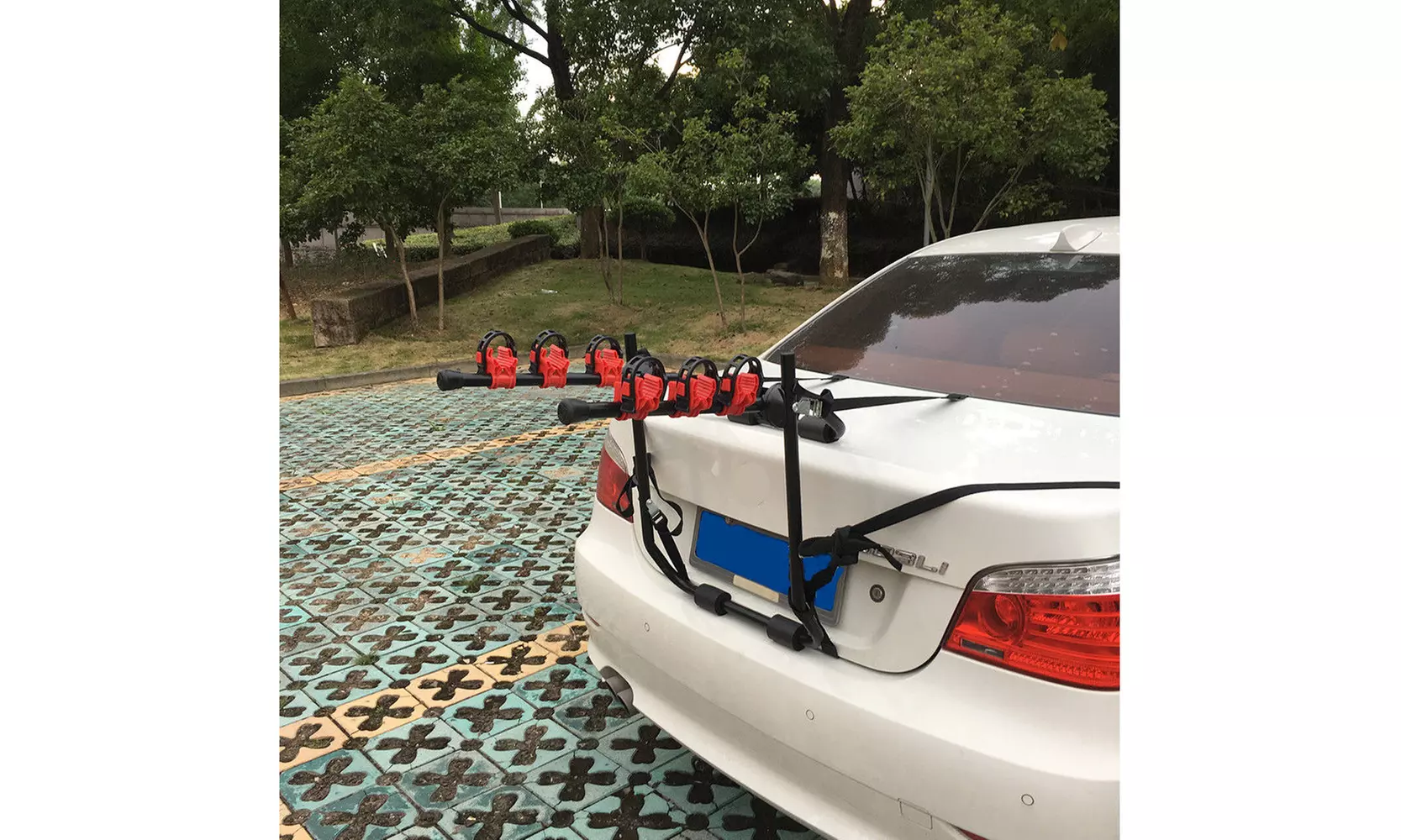 3-Bike Rack Carrier, Trunk-Mount Hatchback SUV or Car Bicycle Holder Rack - Second Medium