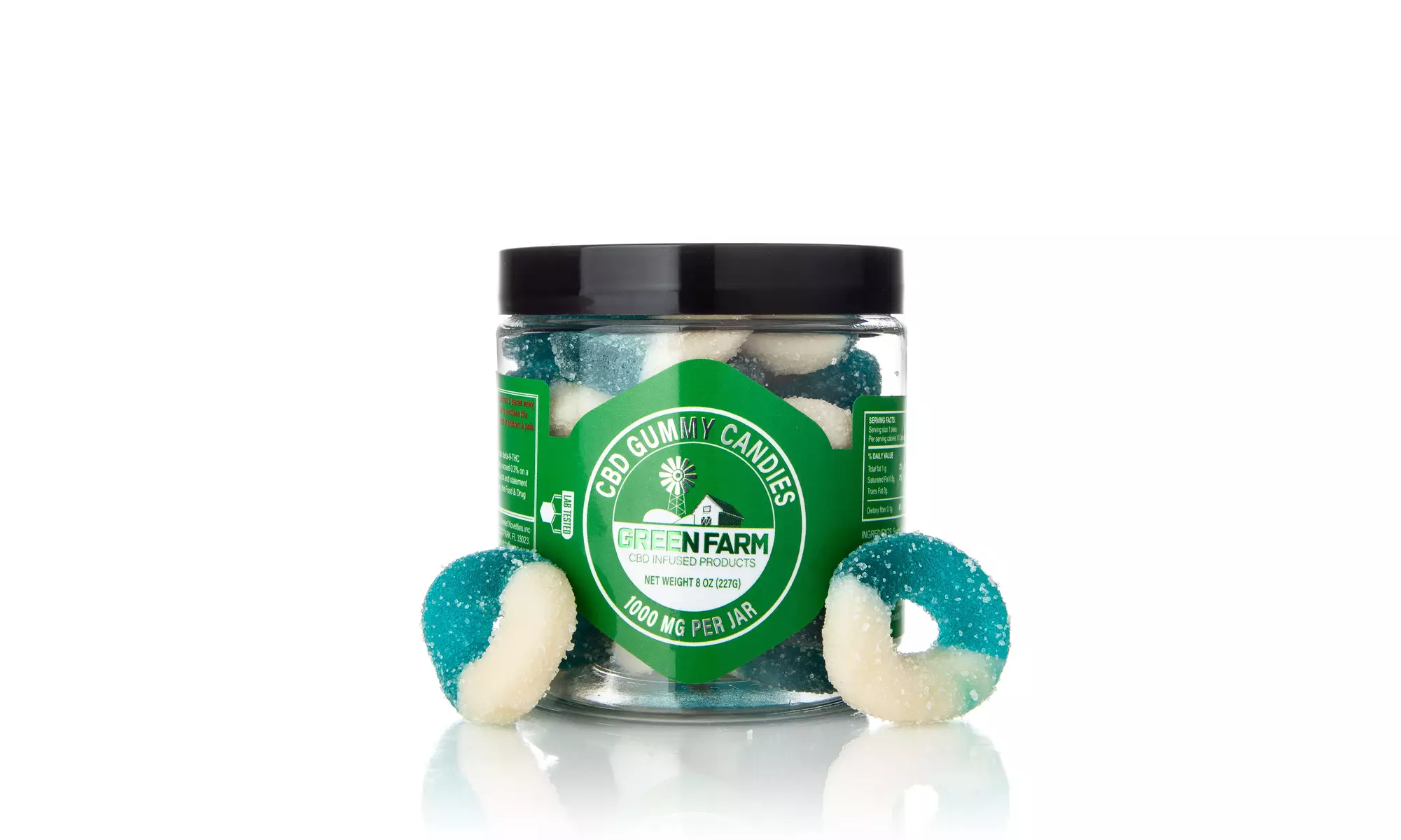 Fruit Flavored Gummies with 100% Organic CBD (500MG - 5000MG) from Green Farm