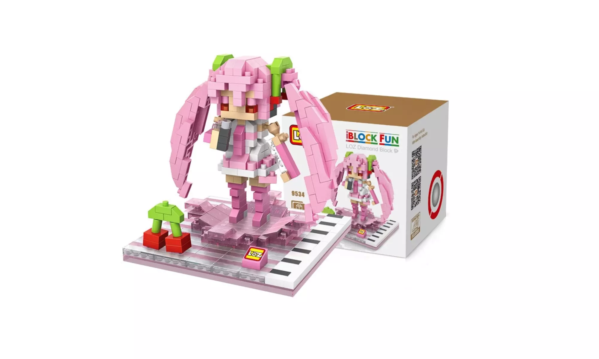 Loz Anime Sakura Hatsune Miku Figure Diamond Mini Building - Primary Image