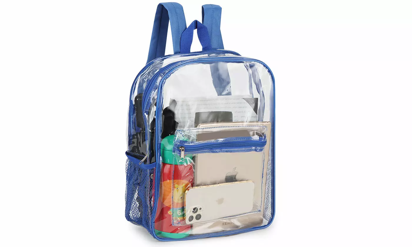 Clear Backpack Duty PVC Transparent Shoulder School Bag