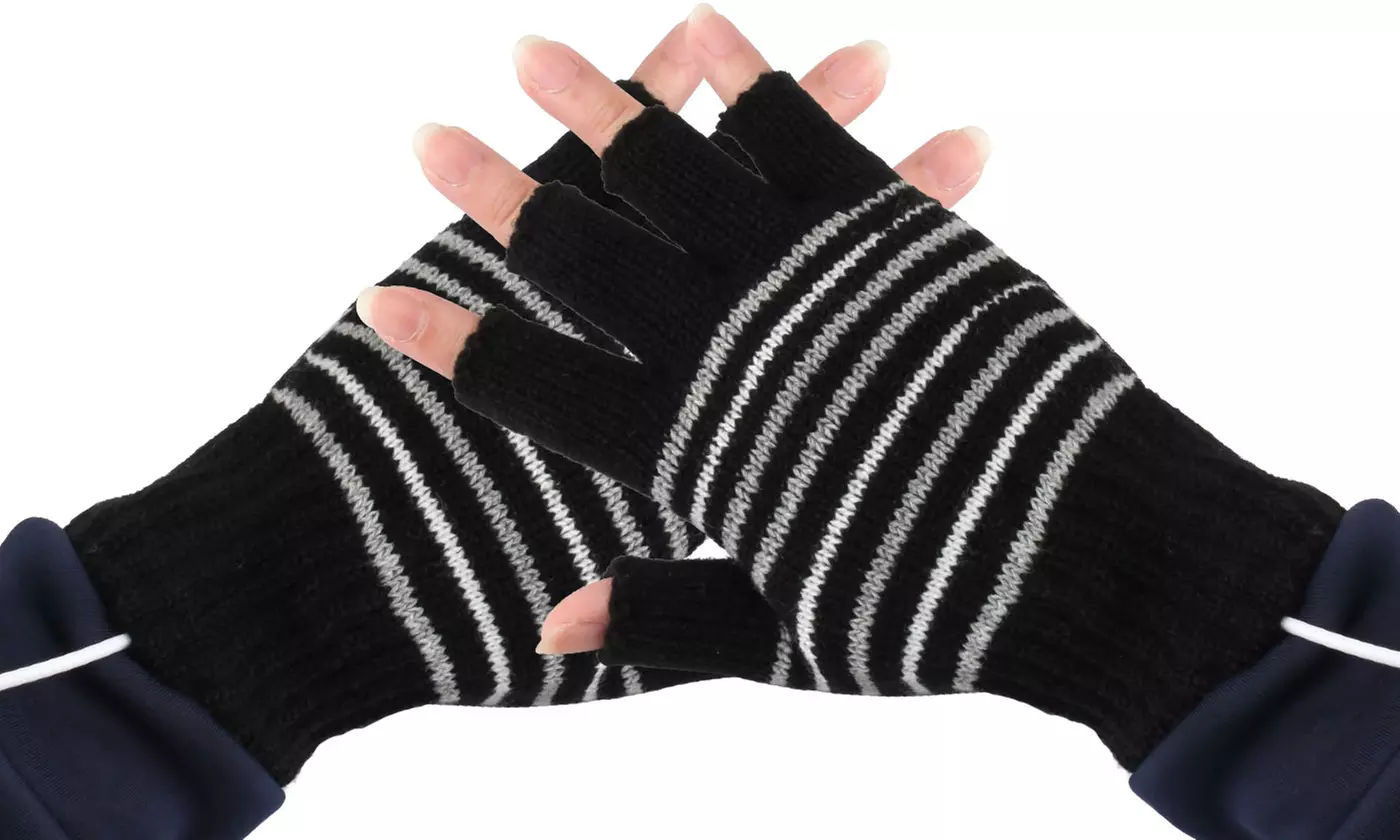 Winter Electric Heated Gloves Warmer USB half and Full Finger Mitten