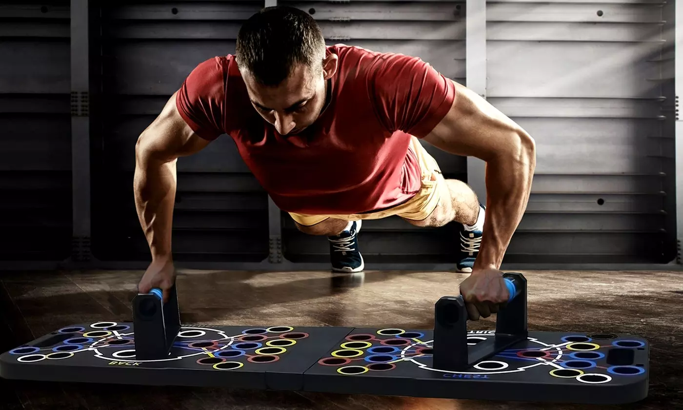 iMounTEK Home Gym Training Equipment with Push Up Board & 15 Fitness Accessories