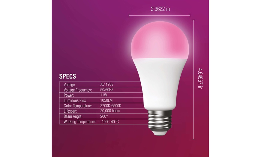 eubie color bulb led light