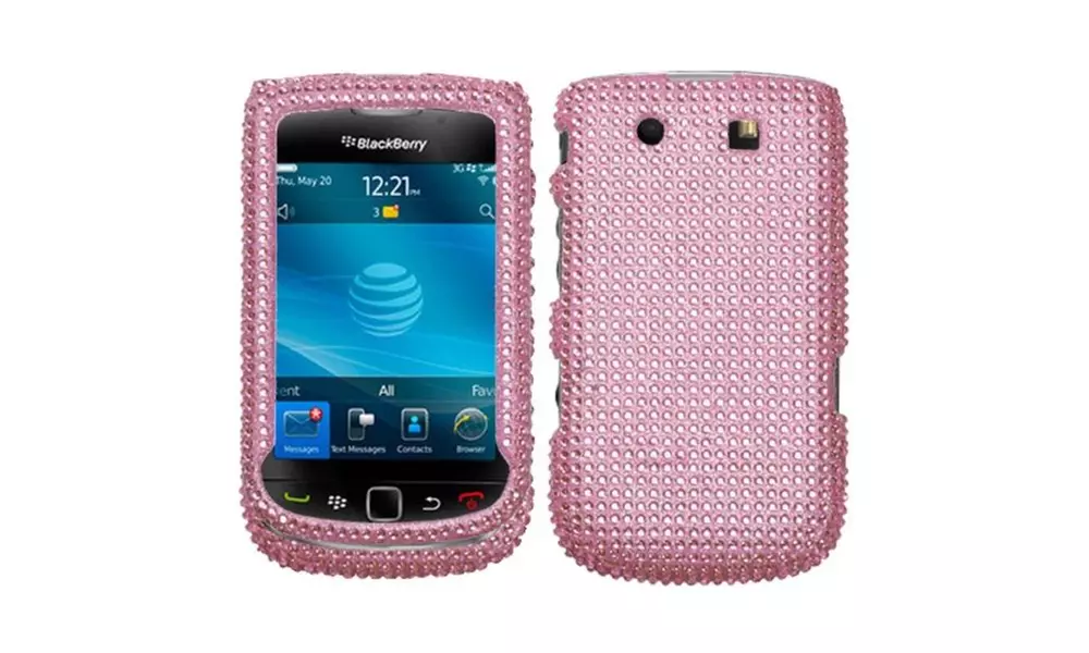 Insten Pink Diamante Case Cover For BLACKBERRY 9800 Torch 9810 Torch - Primary Image