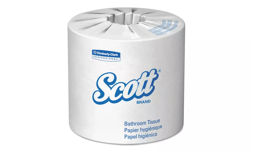 Scott 100% Recycled Fiber Bathroom Tissue, 2-Ply, 80 Rolls - Primary Image