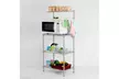 3-Tier Microwave Oven Stand Shelves Kitchen Baker Workstation Storage Cart - Second Medium