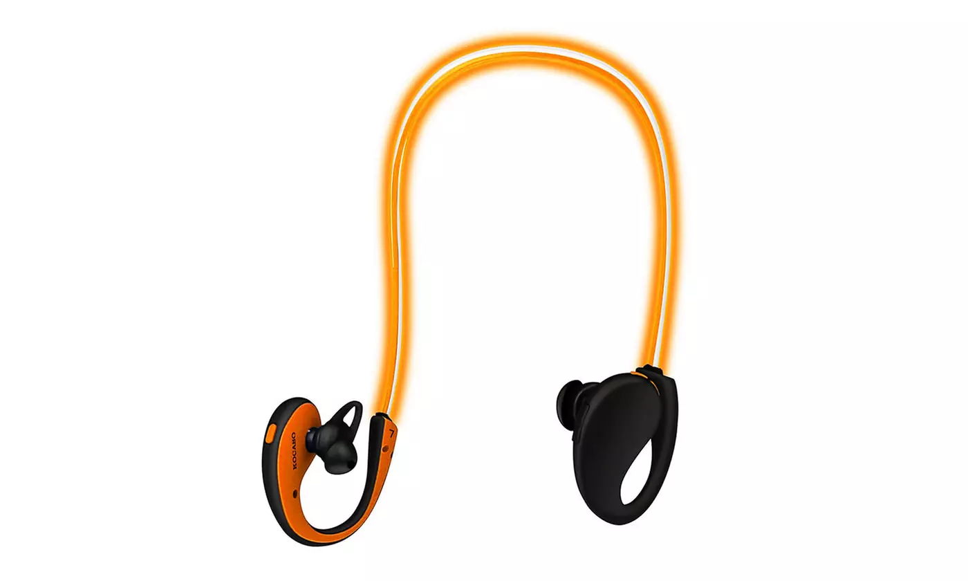 Kocaso V4.1 Wireless Sports Headset LED Illuminated Neckband Sport Earbuds