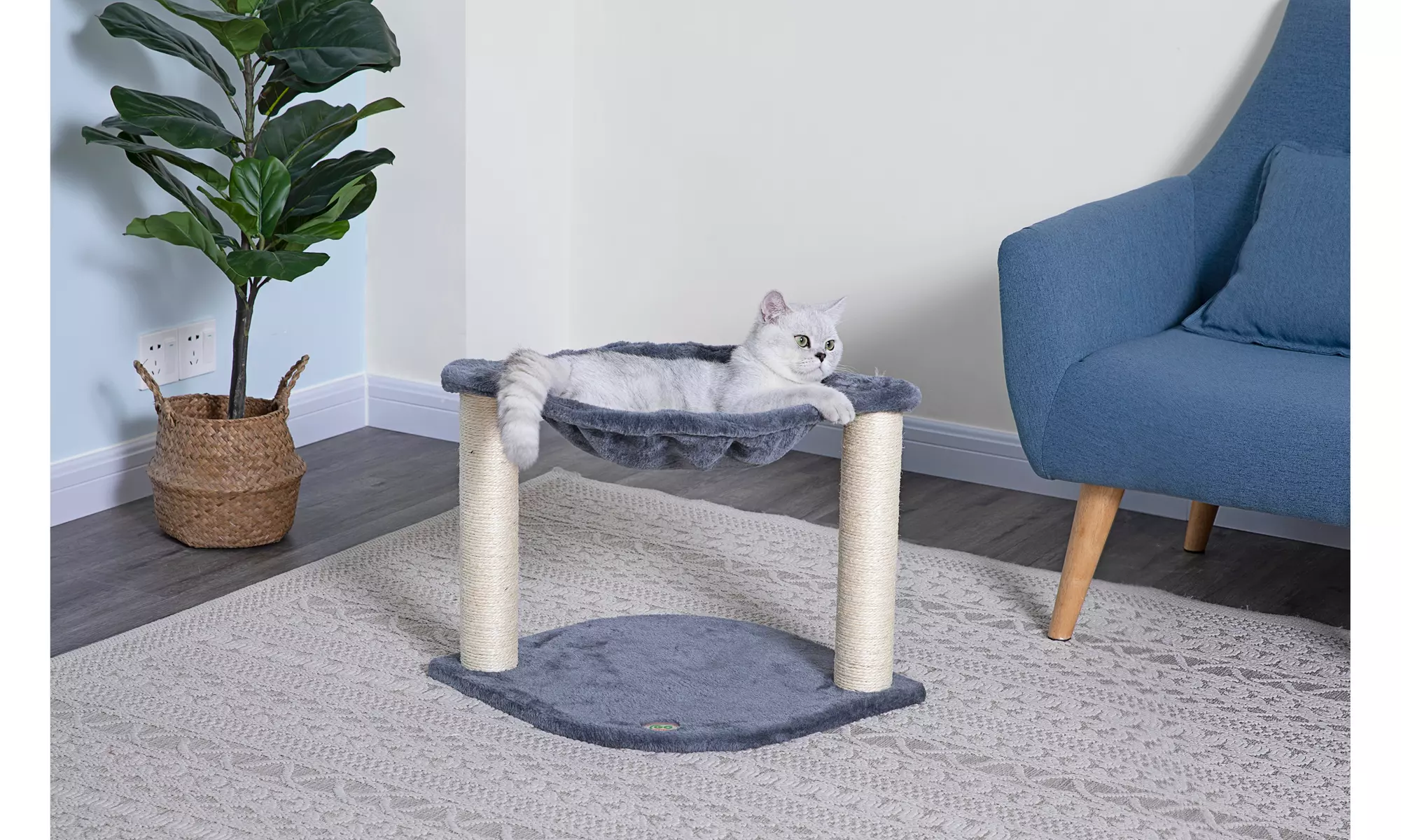 Go Pet Club 18" Cat Tree House with Sisal Scratching Post - Primary Image