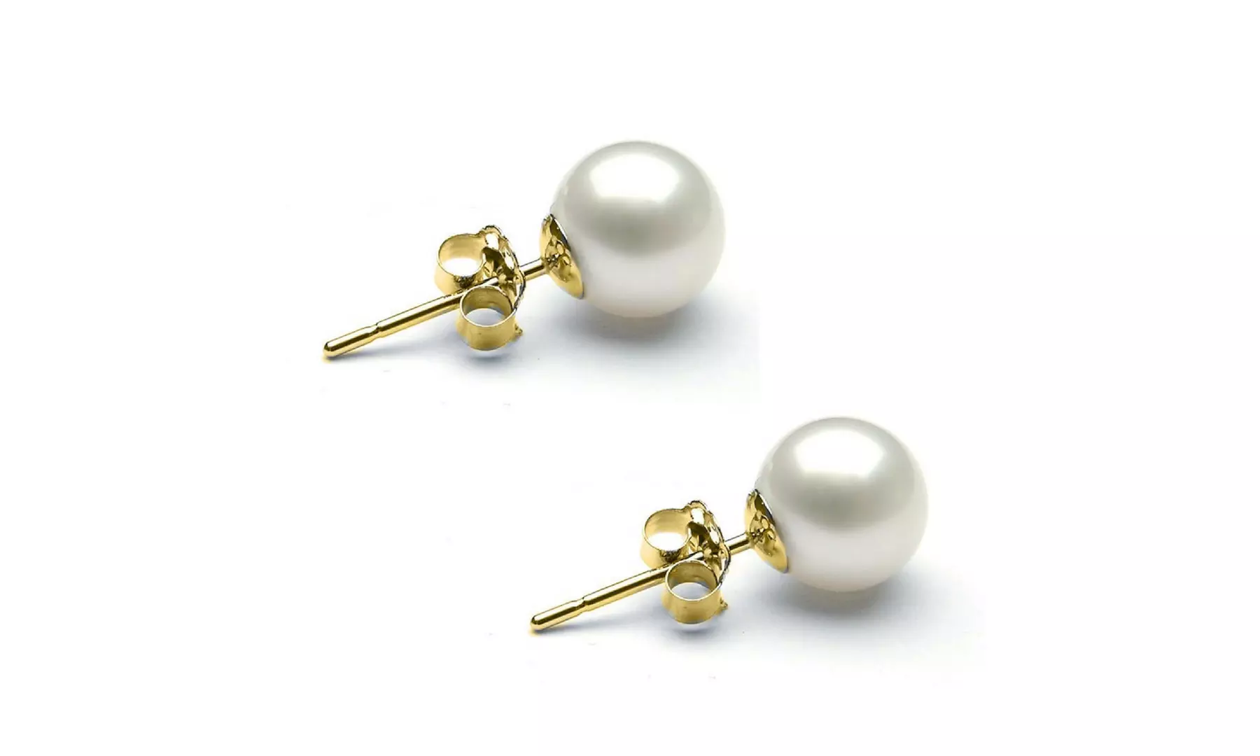 4.00 CTTW Pearl Earring in 18K Gold