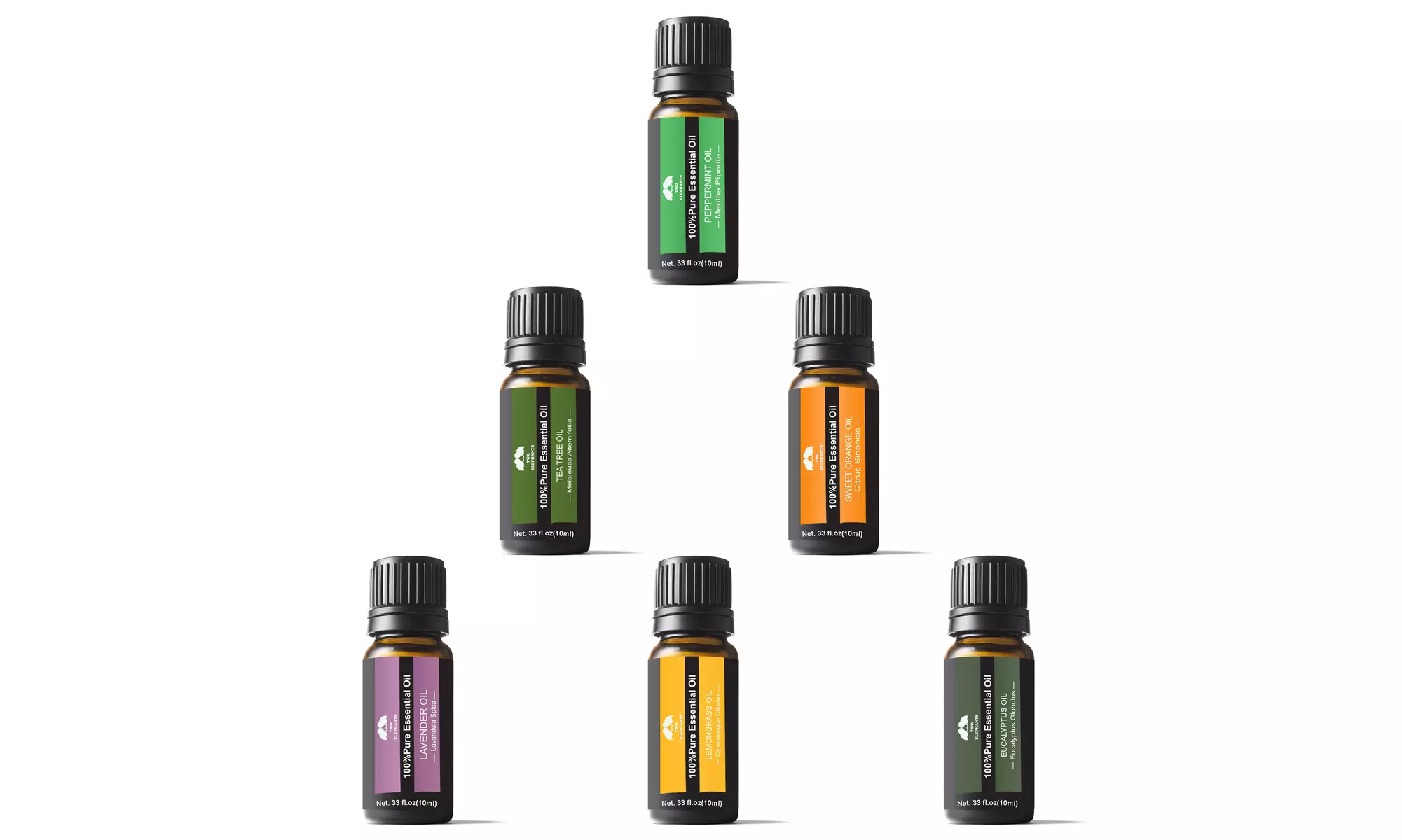 Aromatherapy Therapeutic Grade Essential Oil Gift Set (6-Piece)