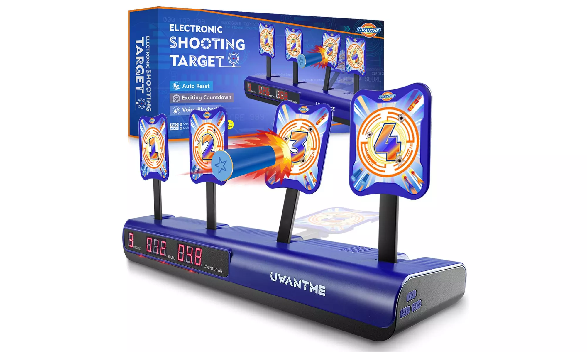 Electronic Shooting Target Scoring Auto Reset Digital Targets for Nerf Guns Toys - Primary Image