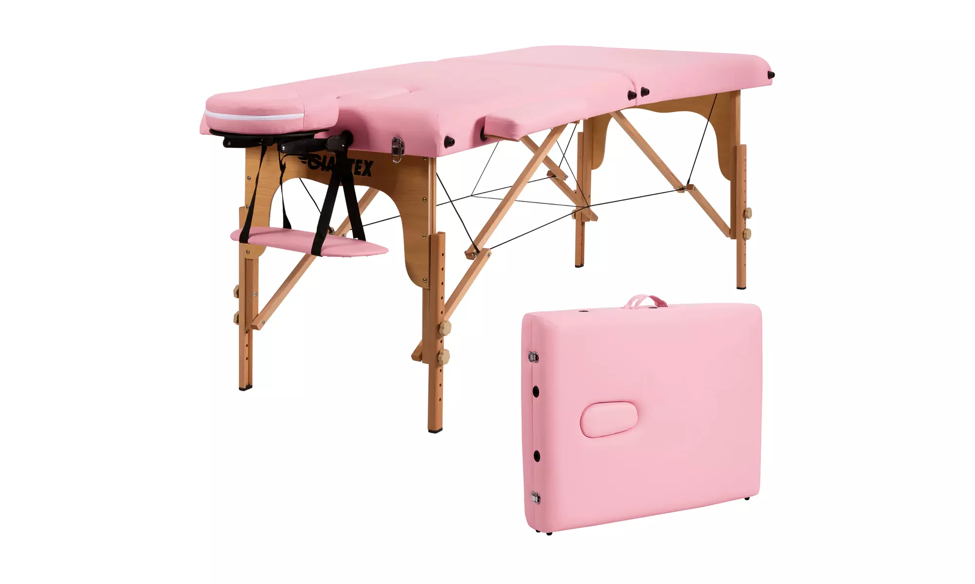 84" Portable Massage Table Adjustable Spa Bed with Carry Case