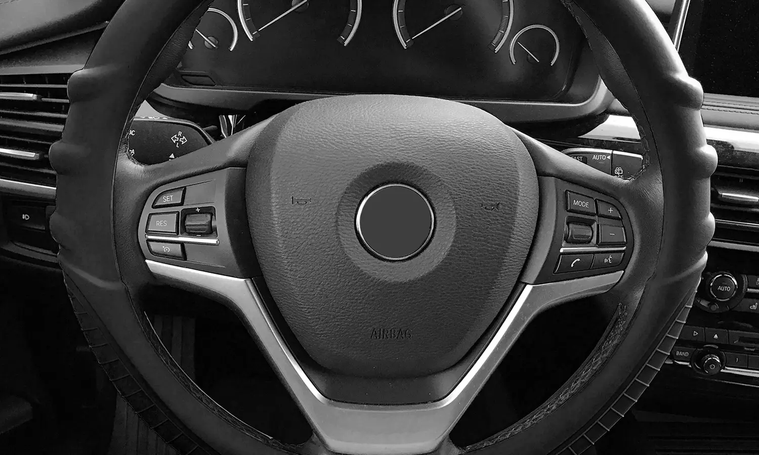 Silicone Steering Wheel Cover with Grip Marks FH3003-G - Primary Image