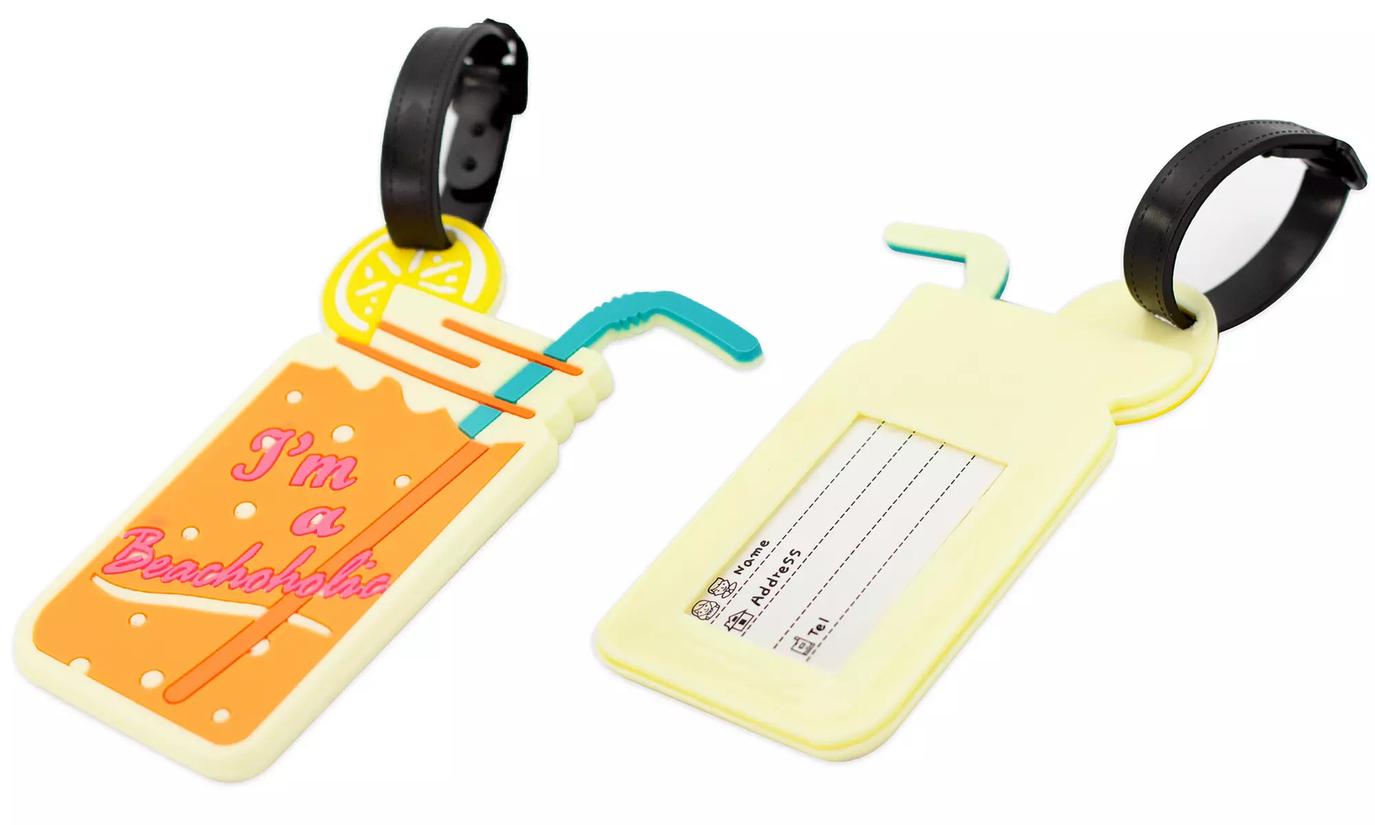Miami CarryOn 2-Piece Novelty Luggage Tags