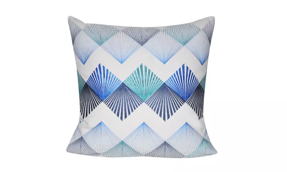 Loom and Mill P0535-2222P - 22"x22" Blue String Theory Pillow - Primary Image