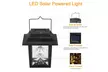 2 Pack Outdoor Solar Hanging Lantern Light LED Candle Yard Landscape Garden Lamp - Second Medium