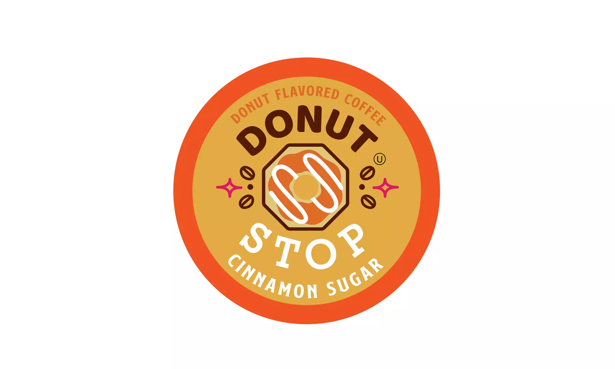Donut Stop Flavored Coffee Pods, Compatible with 2.0 K-Cup Brewers
