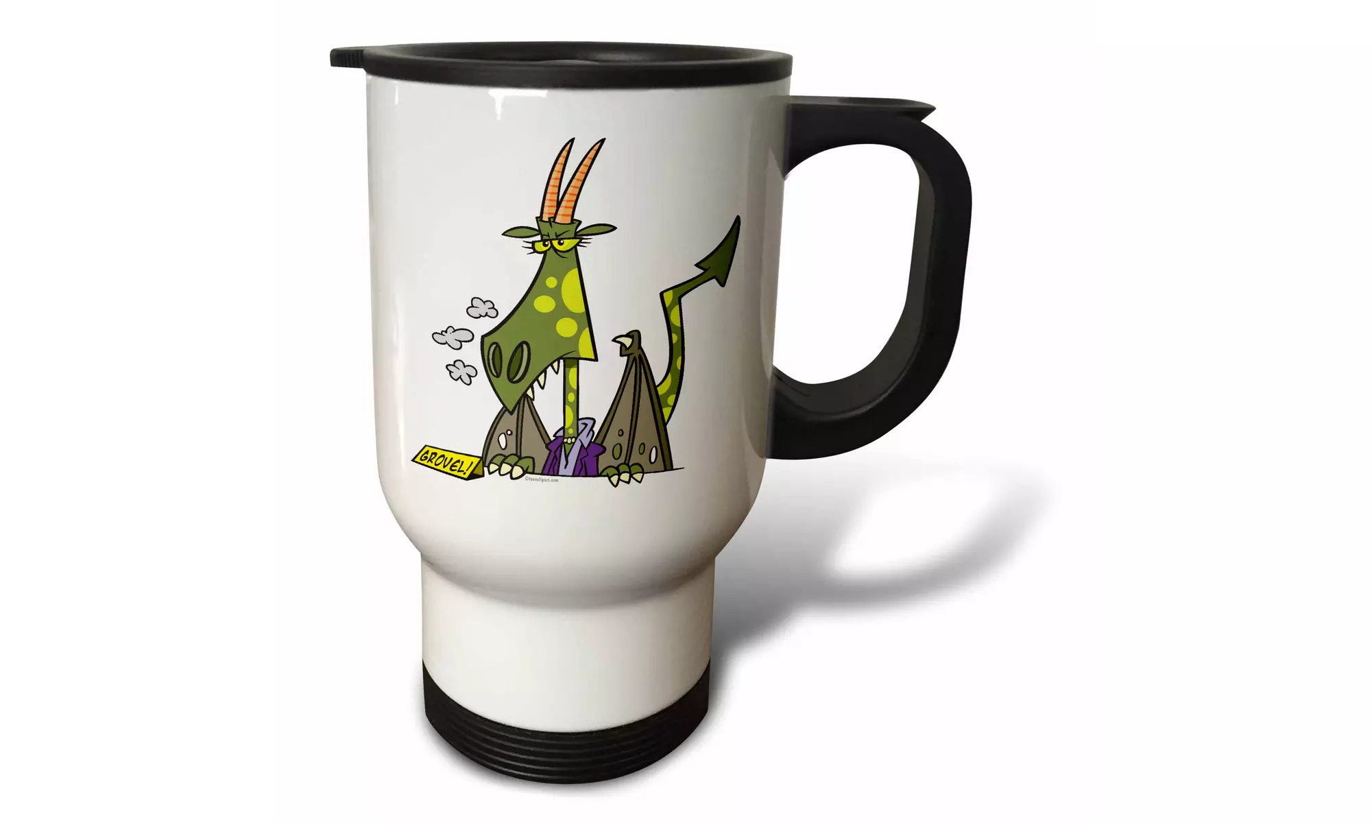 Travel Mug Mean Dragon Lady Attitude Cartoon - 14oz - Second Medium