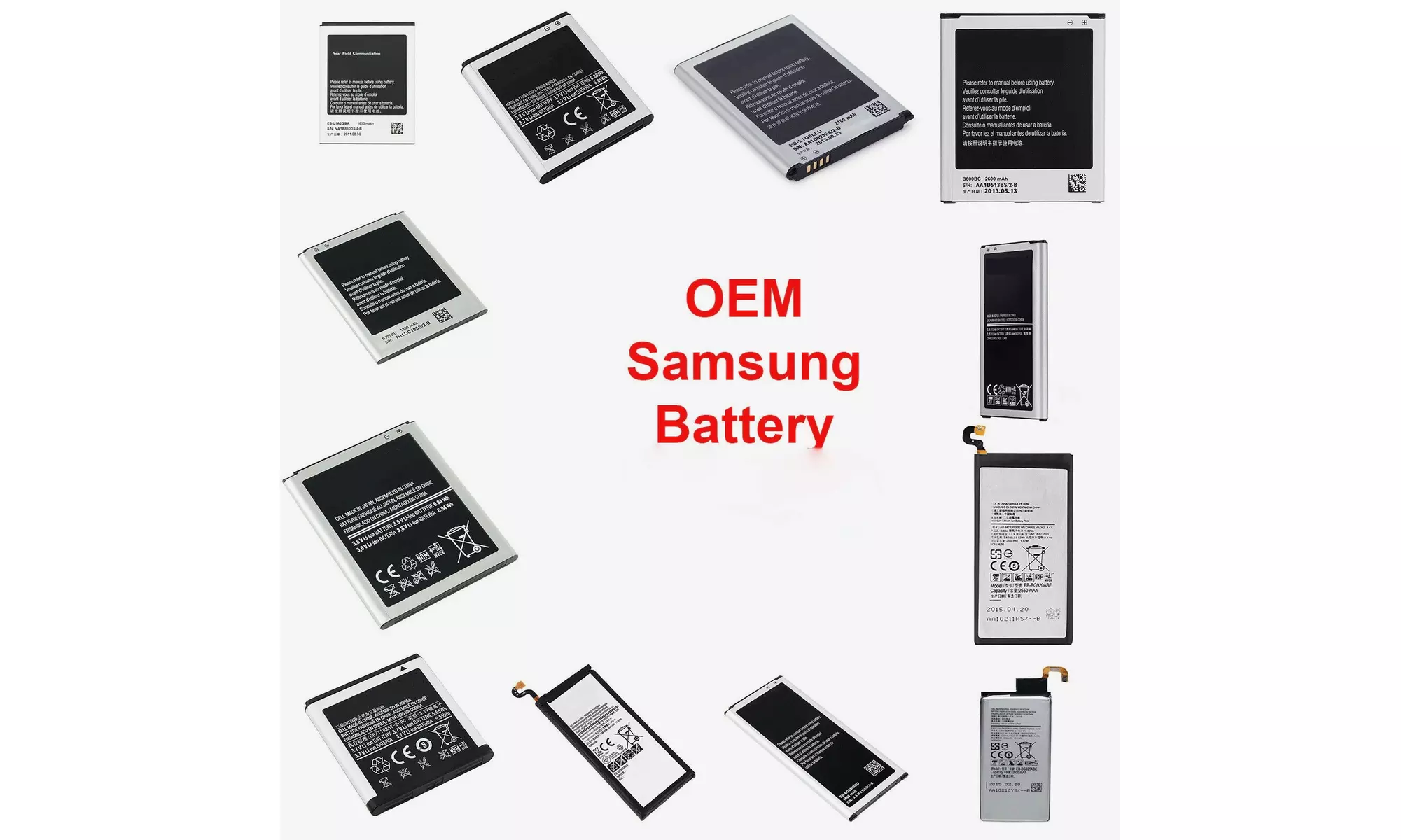 OEM Original Battery Replacement For Samsung Galaxy S5 S6 S7 S8 S9 S10 Plus&Edge - Primary Image