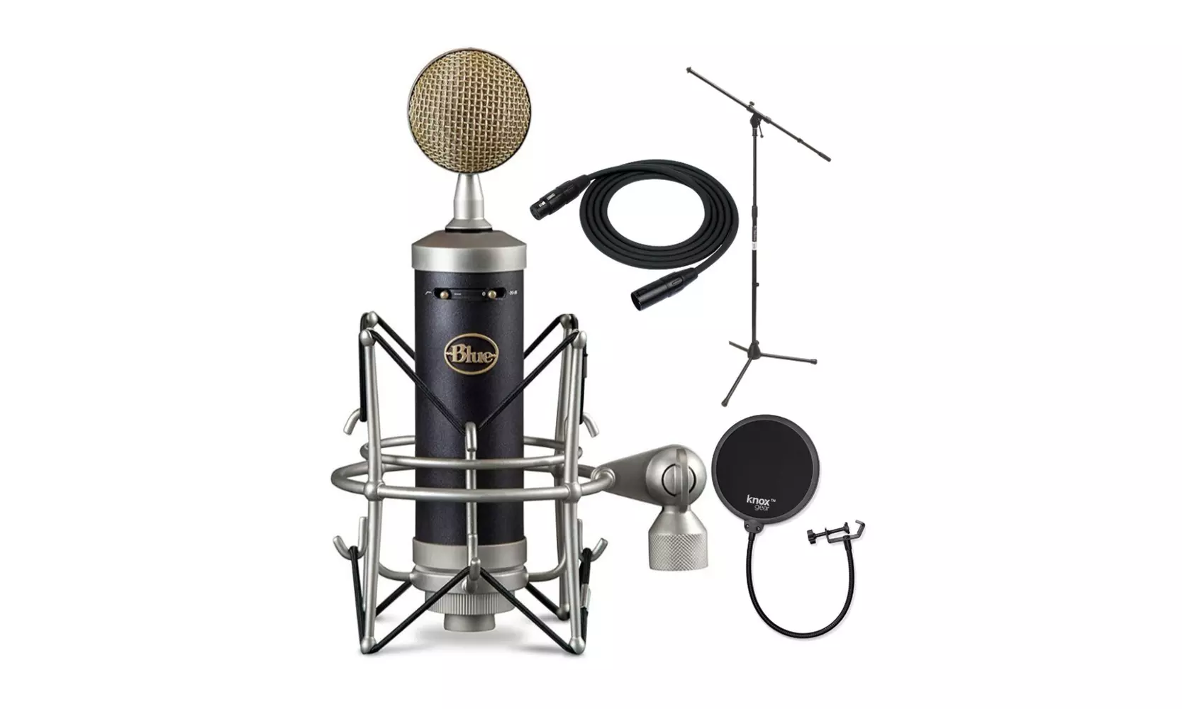 Blue Microphones Baby Bottle with Pop Filter, Shockmount, and Mic Stand Bundle - Primary Image
