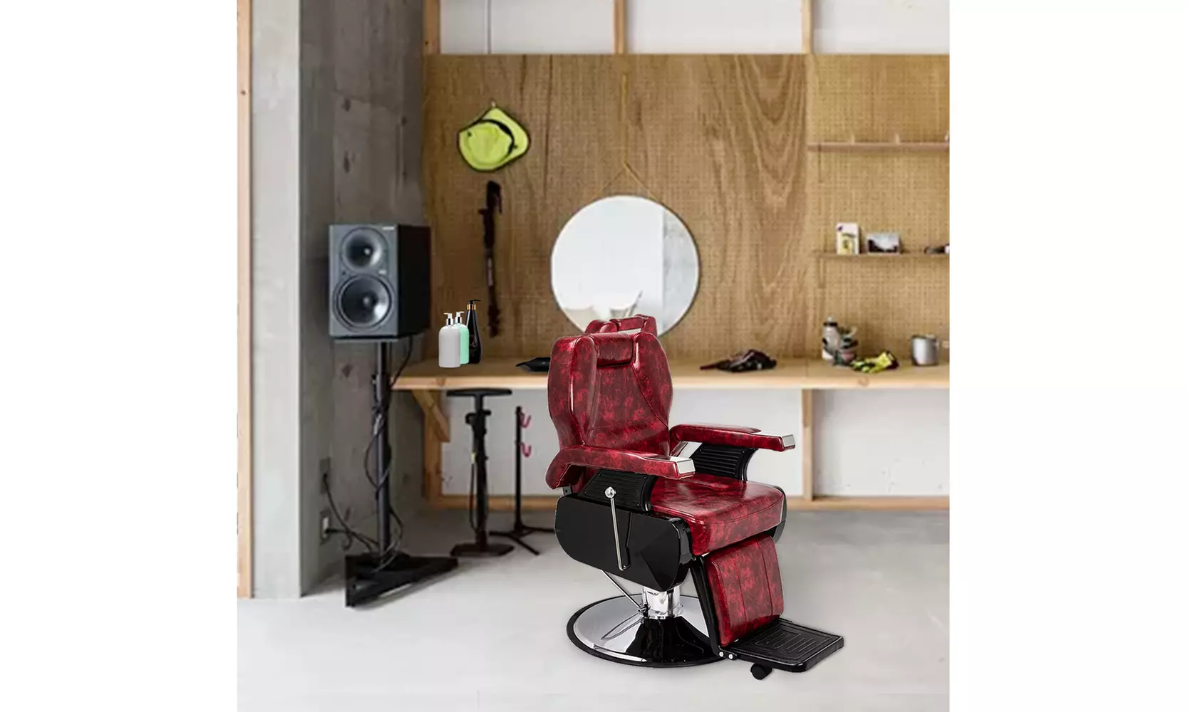 Classic Large Barber Chair, for Hair Cutting Styling Beauty Salon Furniture  - Primary Image