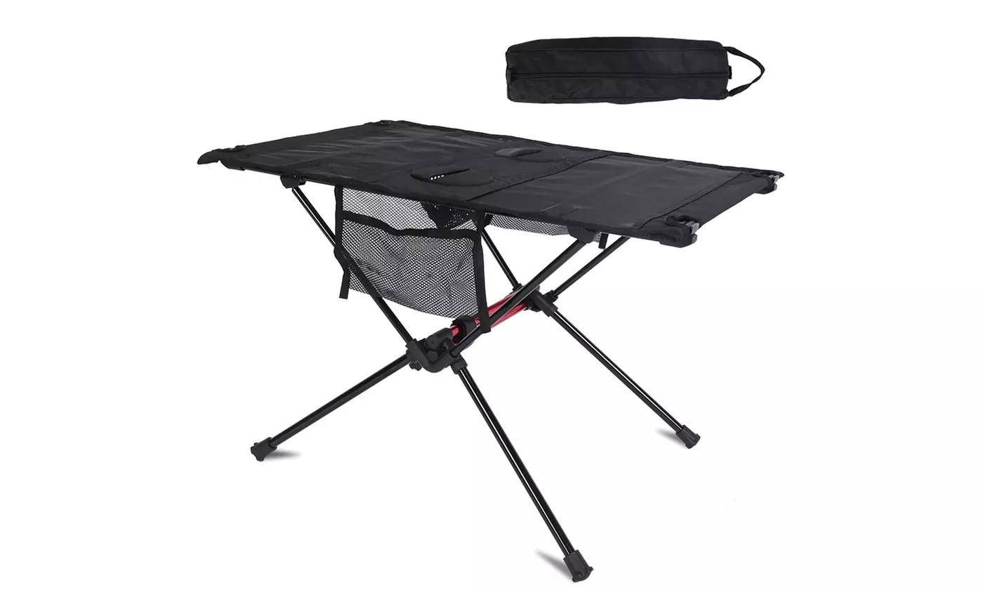 LakeForest Foldable Camping Table Mesh Beach Table 