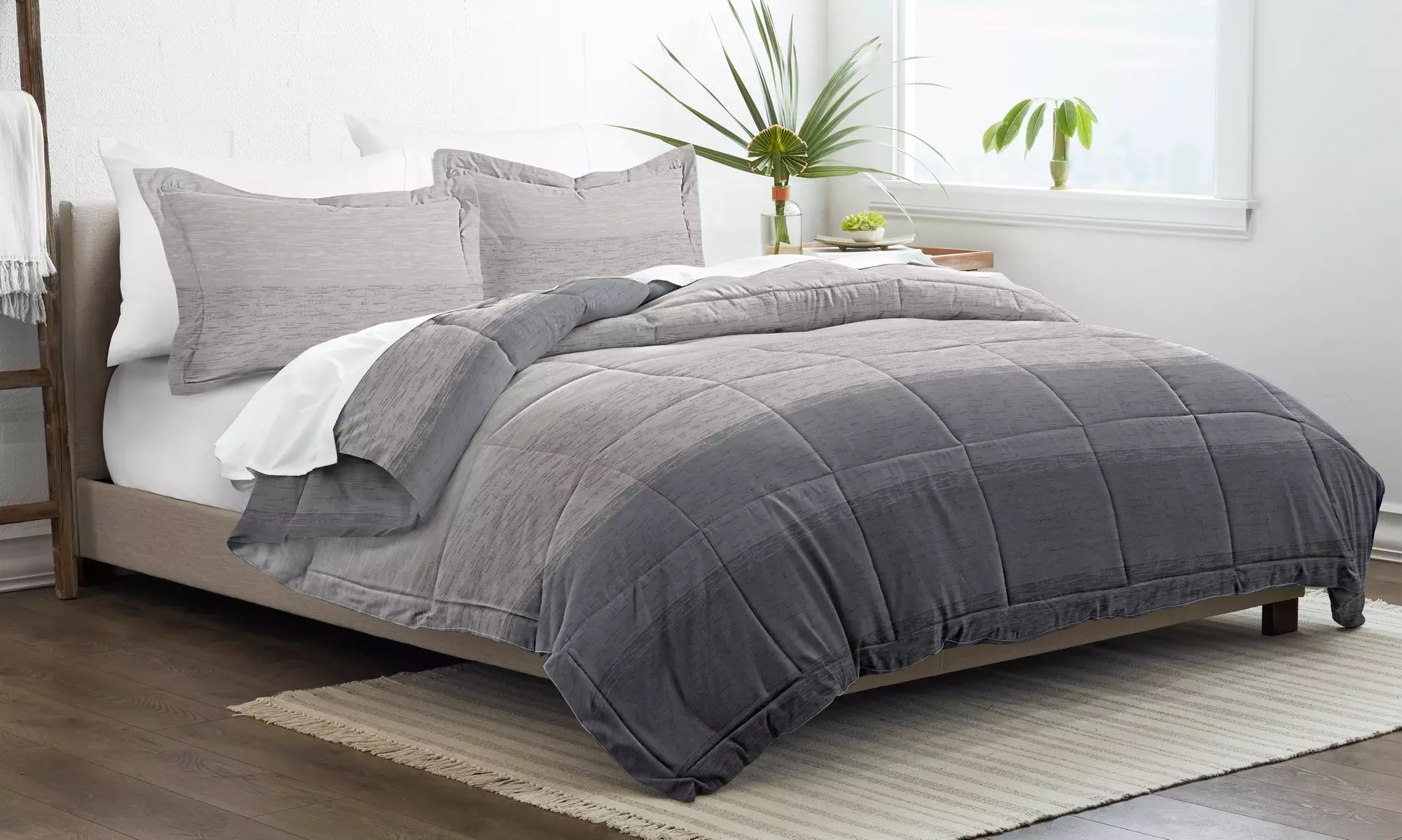Home Collection Down Alternative Farmhouse Reversible Comforter Set