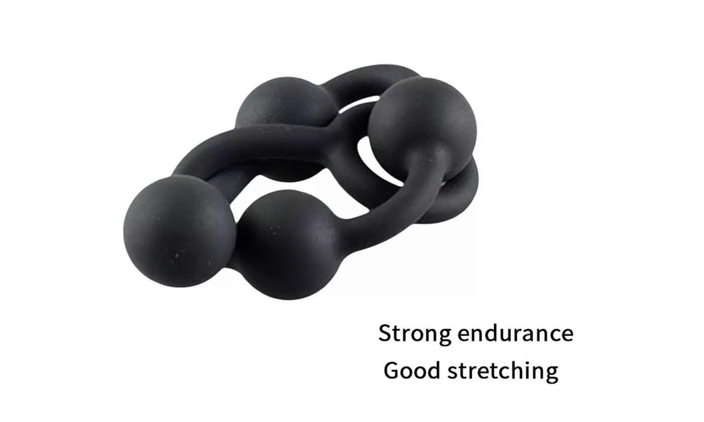 Silicone Anal Beads Pull Ring 4 Balls Prostate Massager