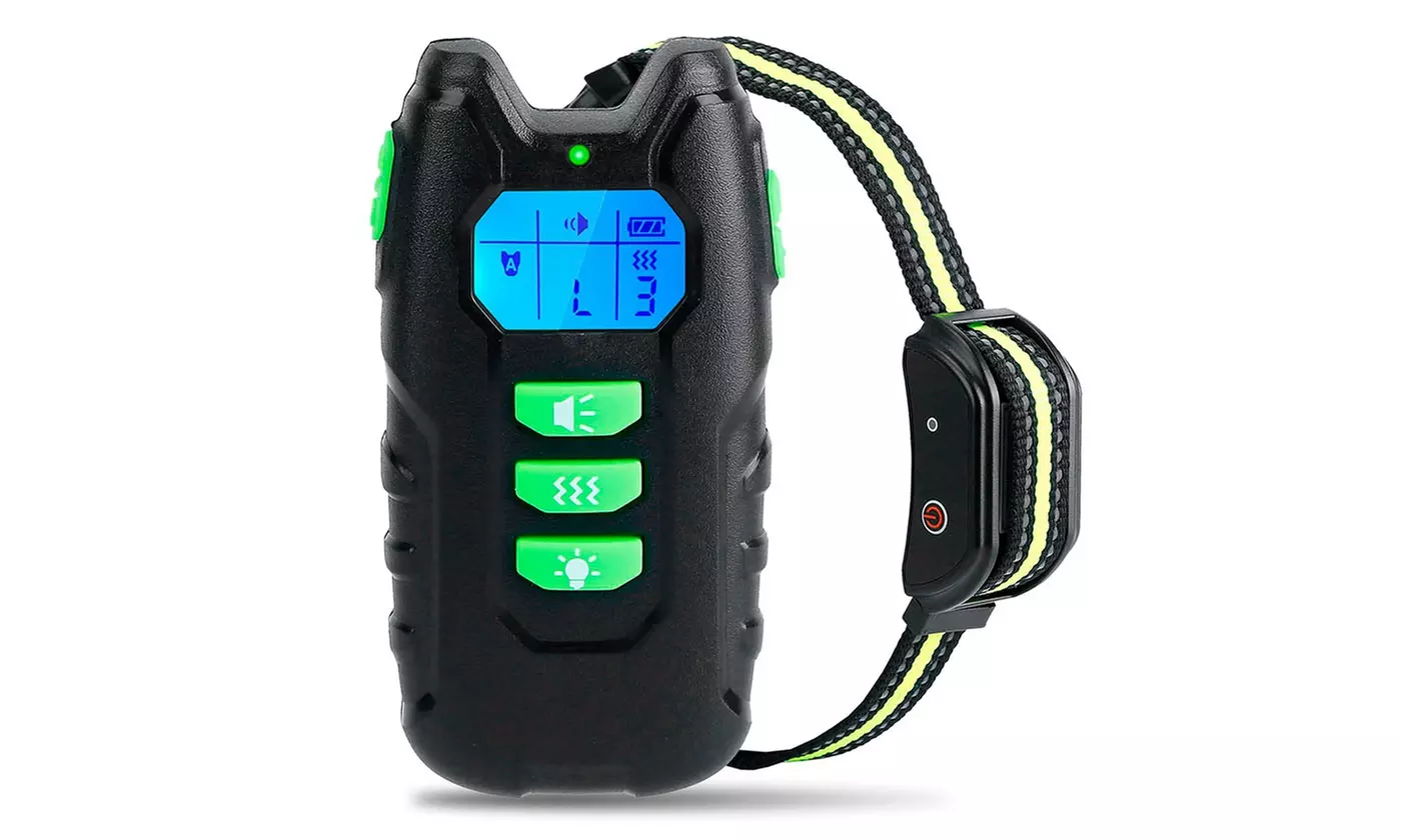 PetLuv Dog Training Collar, Remote, IPX7, Rechargeable, Bark Collar-Beep Vibrate - Primary Image