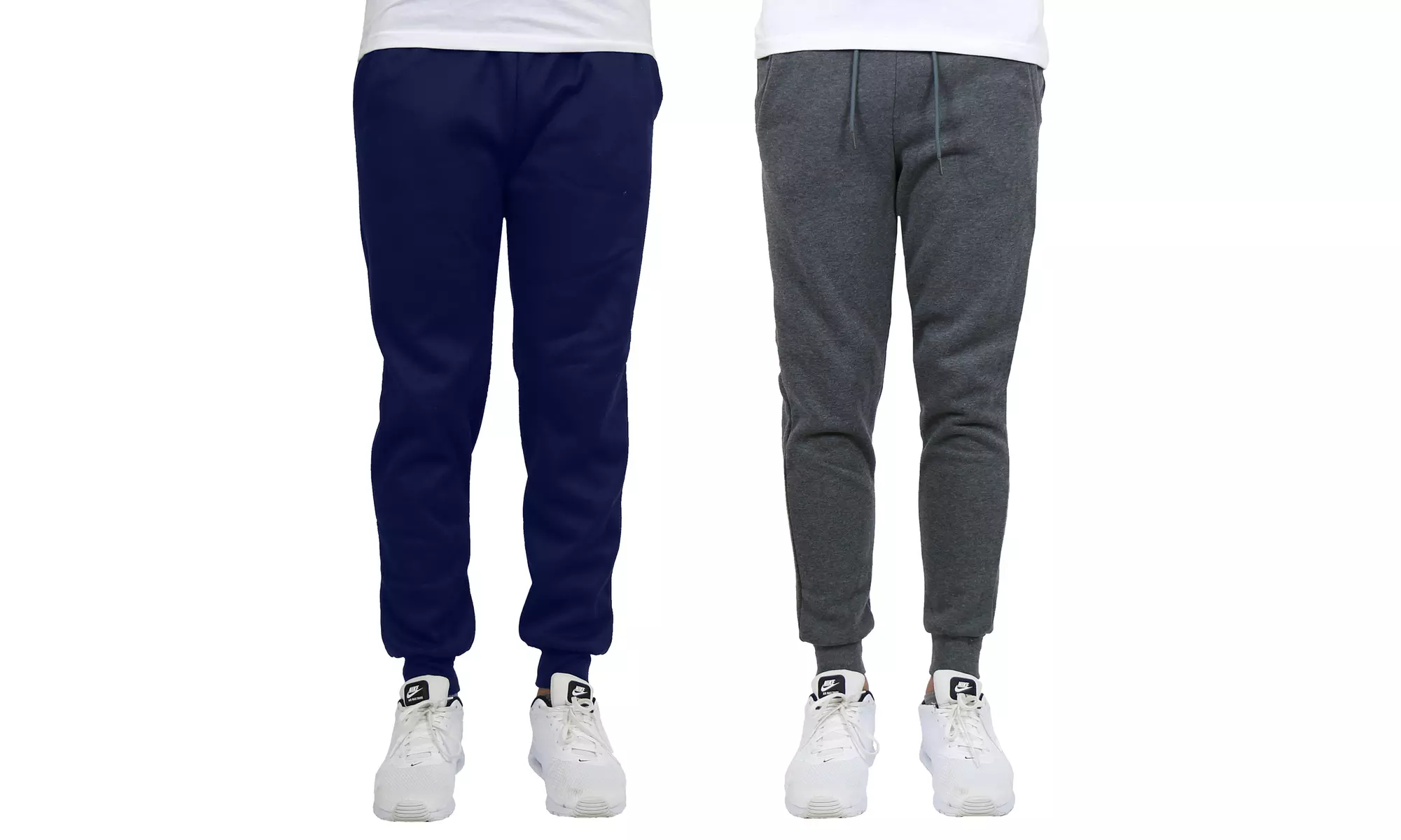 2-Pack Galaxy By Harvic Men's Fleece-Lined Jogger Sweatpants (S-2XL)