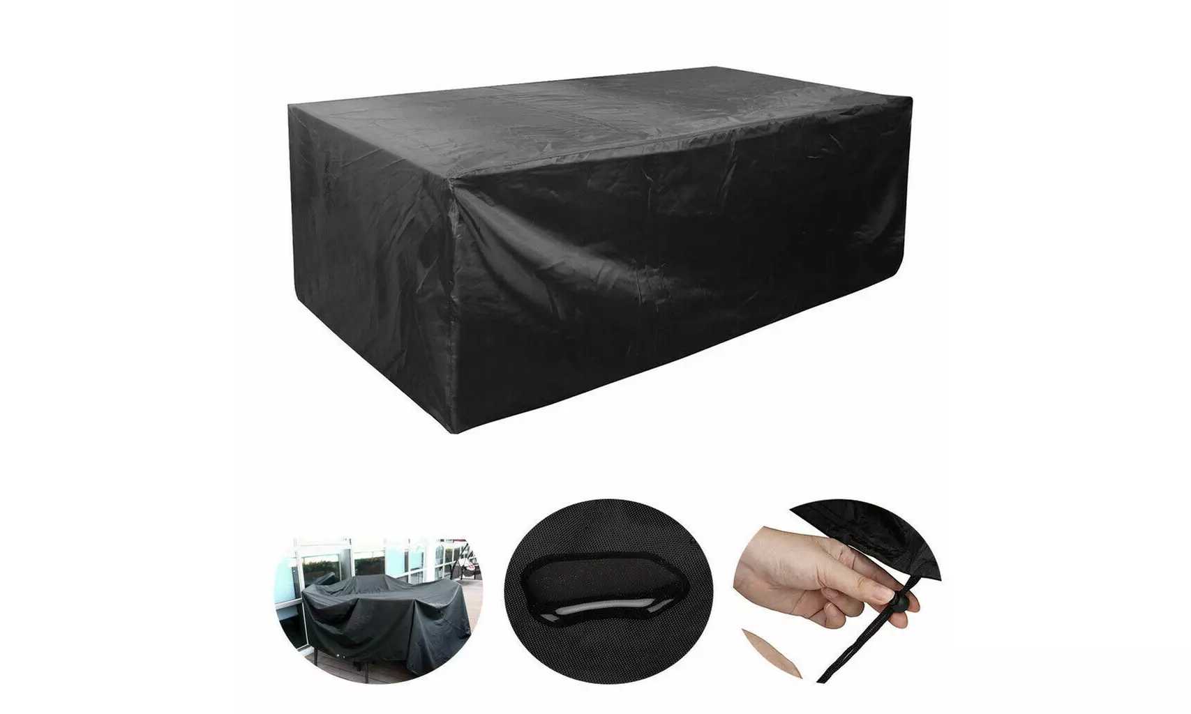 Waterproof Garden Patio Furniture Covers Rectangle Outdoor Table Rain Cover - Primary Image