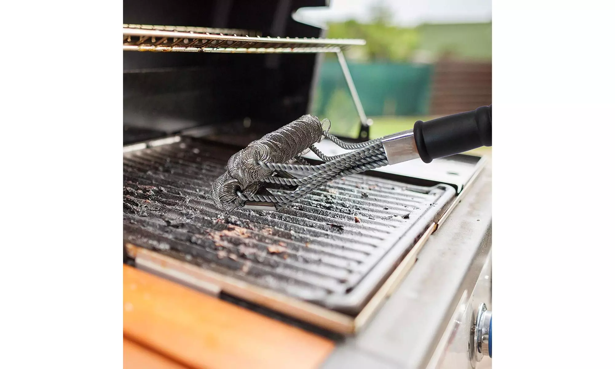 Bristleless 5-in-1 BBQ Grill Brush Scraper Cleaner Set - Grill Accessories Tool  - Second Medium