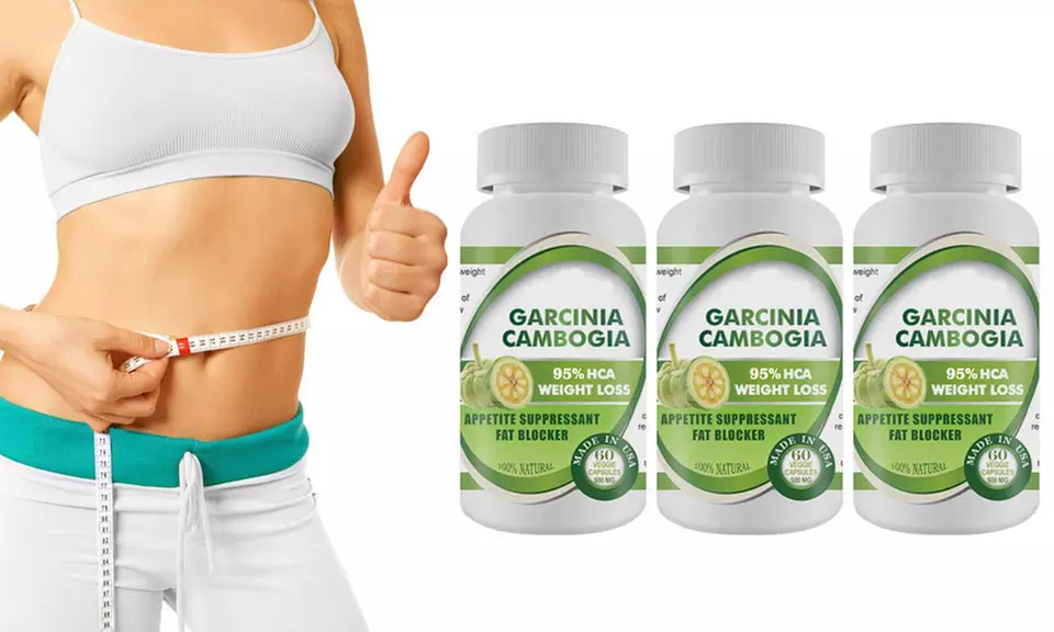 Pure Garcinia Cambogia Extract Maximum 95% HCA - 3 Bottles 180 Capsules - Primary Image