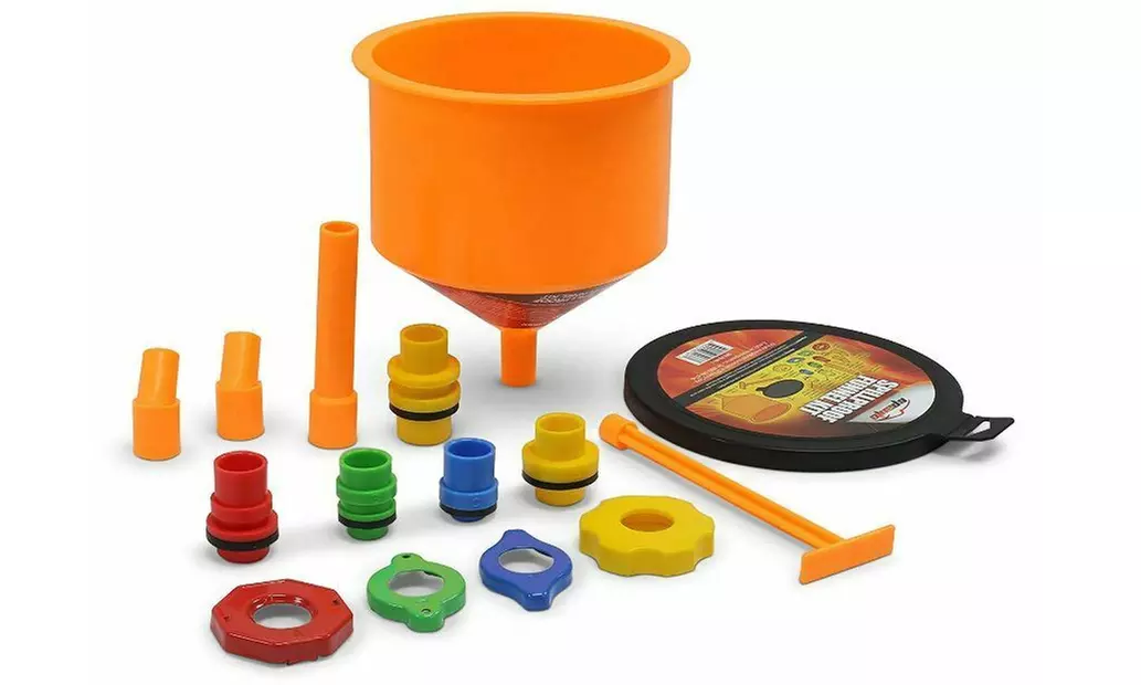 Spill-Proof Radiator Coolant Funnel Kit Filling Car Tool Fluid Fill EPAuto New - Second Medium
