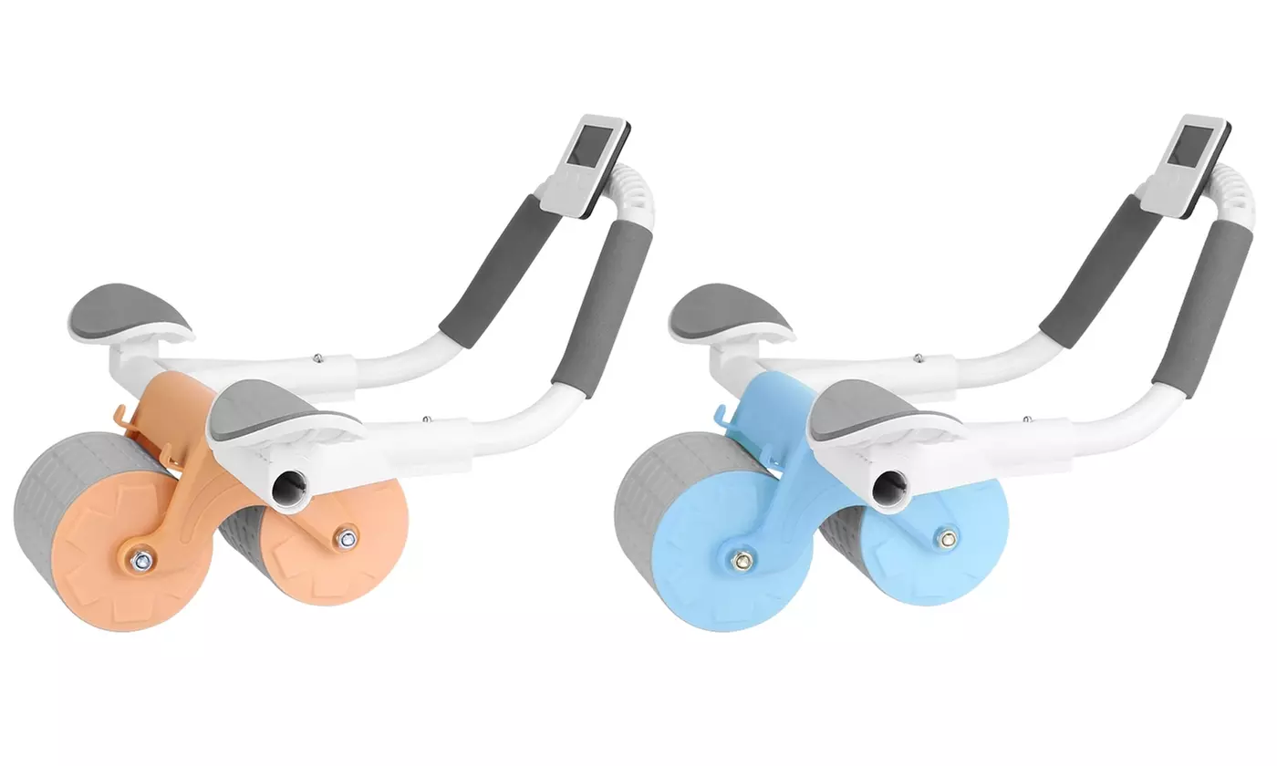 iMounTEK Ab Roller Wheel with Timer & Knee Mat Automatic Rebound Abdominal Wheel