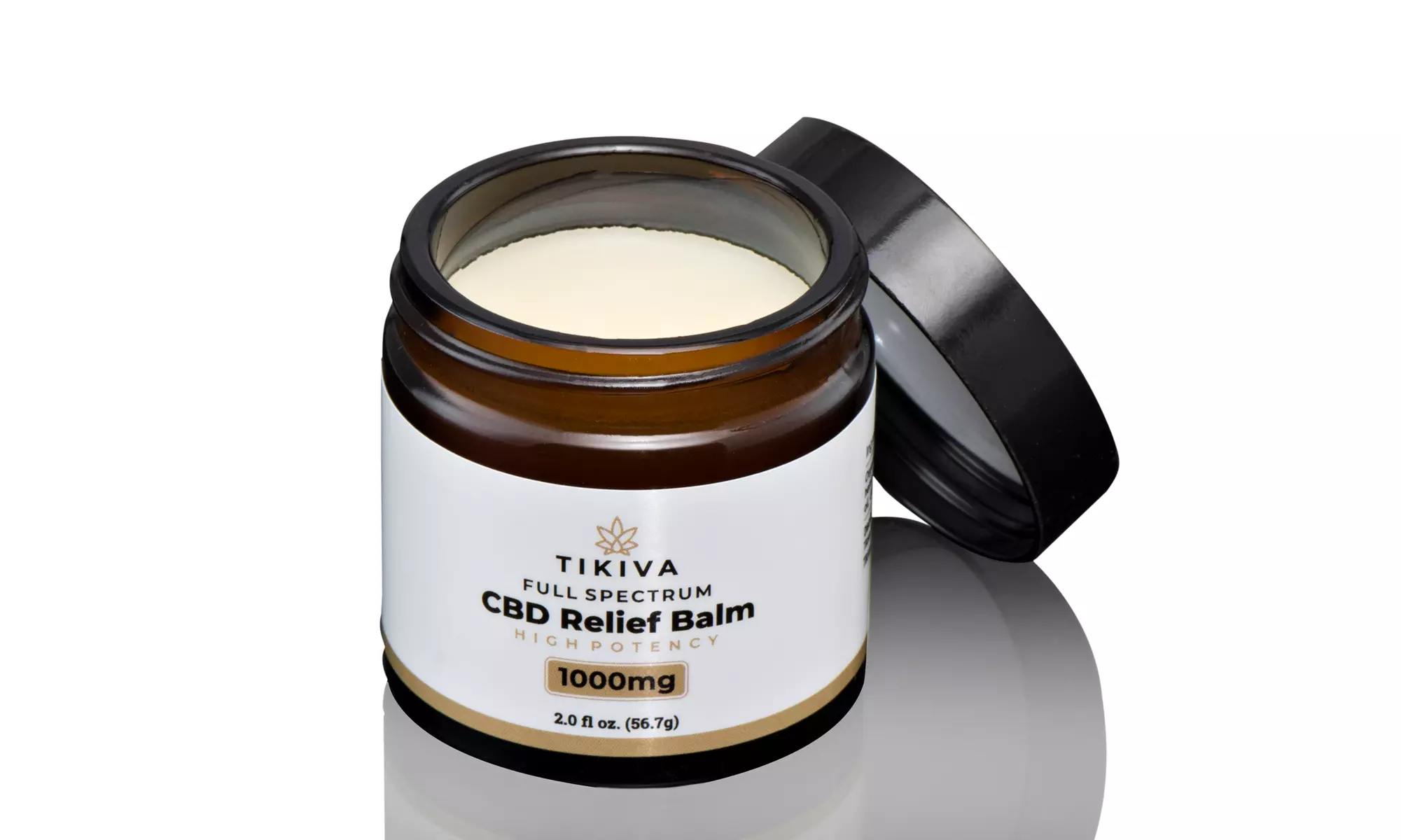Tikiva 2oz. High Potentcy Full Spectrum CBD Pain Relief Balm - 500 or 1000mg