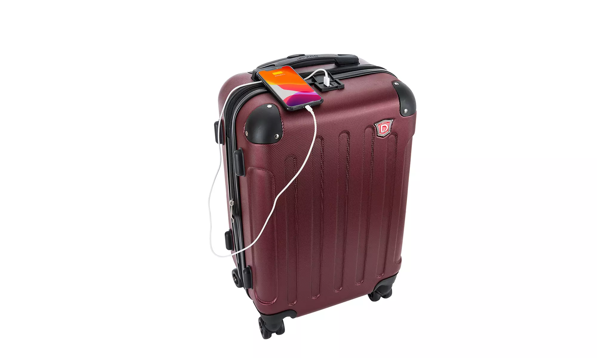 Three-Piece DUKAP Intely Smart Hardside Luggage Set 20"/28"/32"