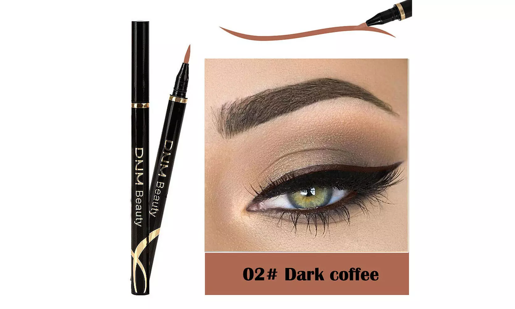 1-2 Pack Colorful Eyeliner Waterproof Long Lasting Liquid Eye Liner Pen Tool