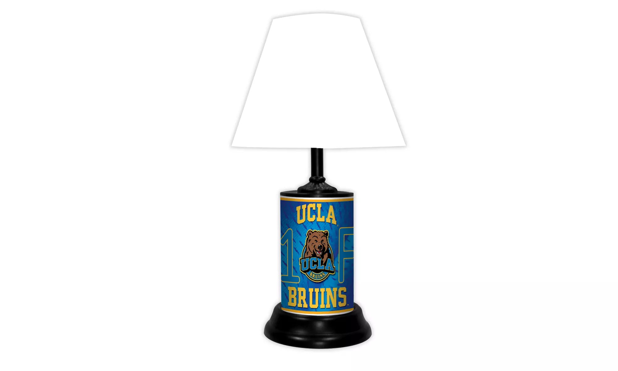 NCAA 18-inch Desk/Table Lamp with Shade, #1 Fan with Team Logo
