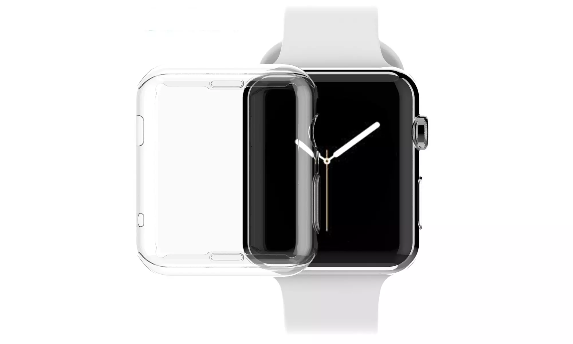 Rugged Protective Gel Sport Cover Screen Protector Case  Bumper For Apple Watch - Primary Image