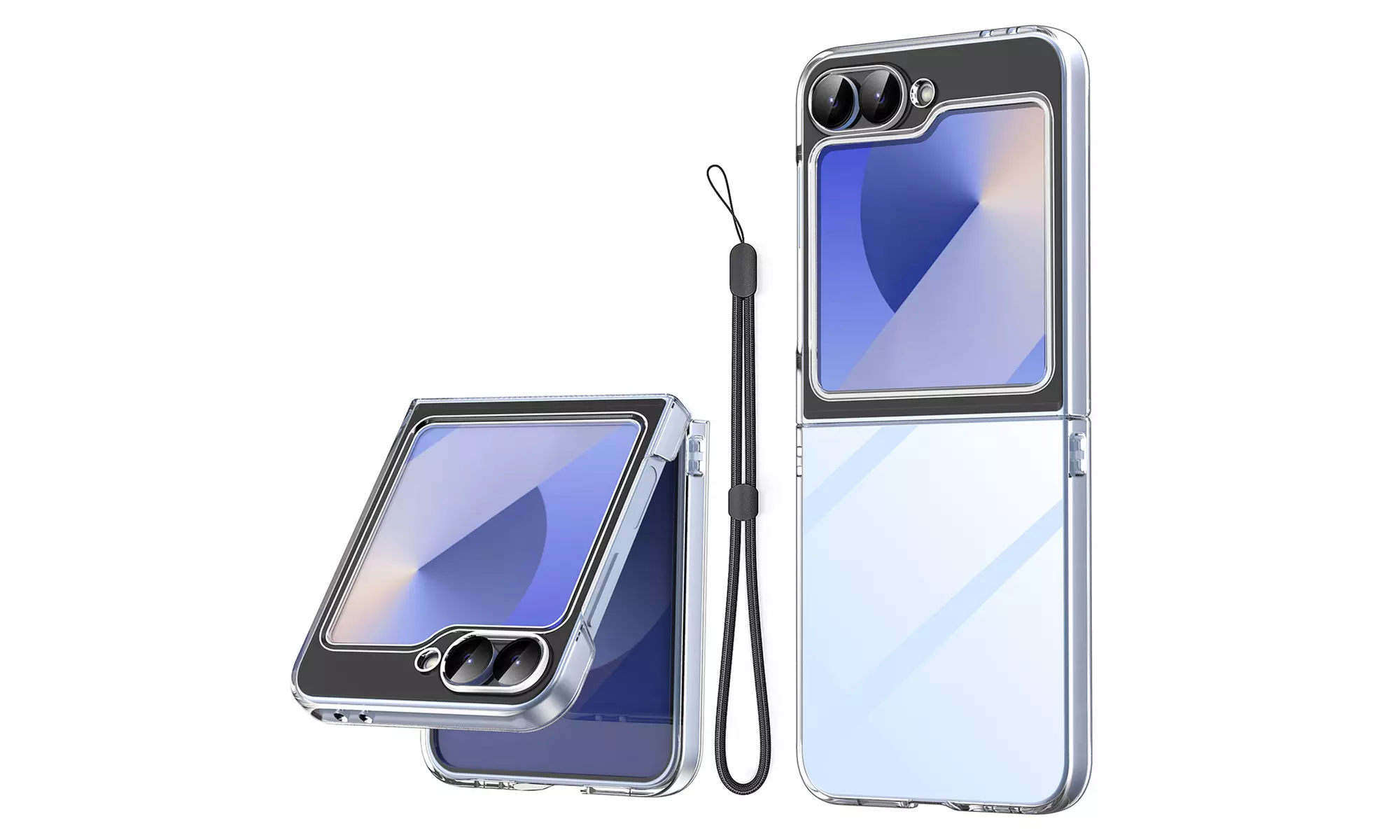 Case For Samsung Galaxy Z Flip 6 Transparent Crystal Clear Shockproof PhoneCover - Primary Image