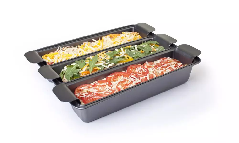 Tri-Lasagna 4 piece Easy-Lift Pan by Chef Tony - Primary Image