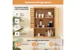 Costway Bamboo Over Toilet Storage Cabinet Bathroom Spacesaver Adjustable Shelf - Second Medium