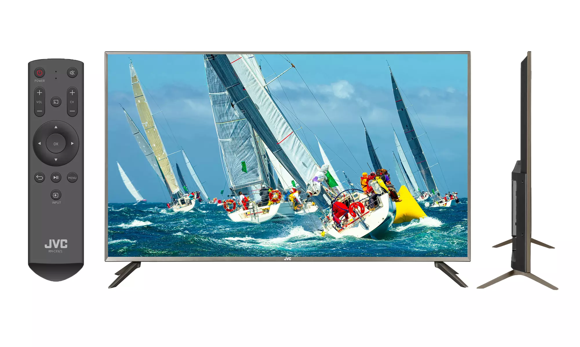 JVC 49" 4k Ultra HD HDR TV with Built-in Chromecast (Refurbished) - Primary Image