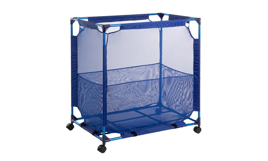 rolling pool storage cart